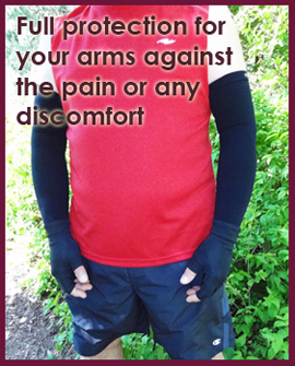  Compression Arm Sleeves and Gloves for Complete Arms Protection width=