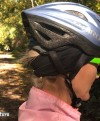 Infrared headband fit neatly under cycling, skiing or snowboarding helmet