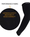 Arm Compression Sleeves Made of Performance Fabric Black