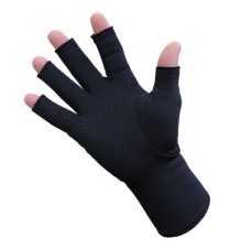 Infrared Fleece Open Finger Gloves Palm Grip