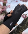 Infrared Fleece Open Finger Soft Gloves Next-to-Skin Fit to Keep Warm