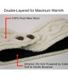 Infrared Lined Wool Headband Double Layered for Extra Warmth