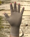 3D Knit Compression Open Finger Gloves Man Hand